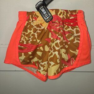 Nike Dri-Fit Pink Floral Athletic Shorts - Girls Age 2-3